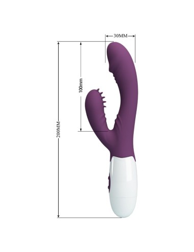 PRETTY LOVE - BUTTERFLY KISS RABBIT VIBRATOR & G-SPOT STIMULATOR LILA