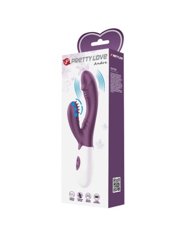 PRETTY LOVE - BUTTERFLY KISS RABBIT VIBRATOR & G-SPOT STIMULATOR LILA