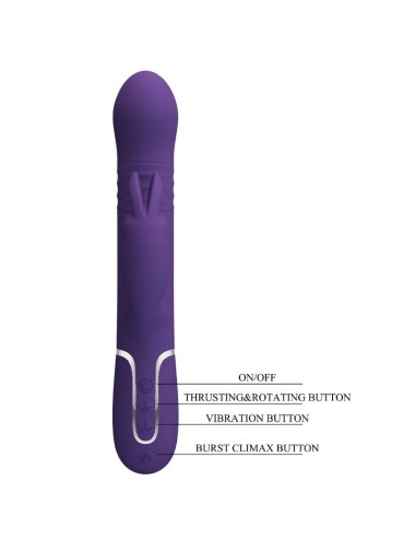 PRETTY LOVE - COALE RABBIT VIBRATOR 4 IN 1 LILA