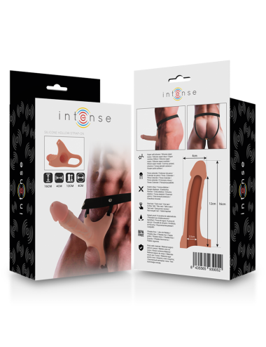 INTENSE - HOHLGESCHIRR MIT SILIKON-DILDO 16 X 3,5 CM