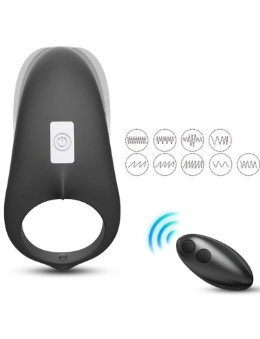 ARMONY - SHARK VIBRATORRING FÜR PAARE FERNBEDIENUNG SCHWARZ