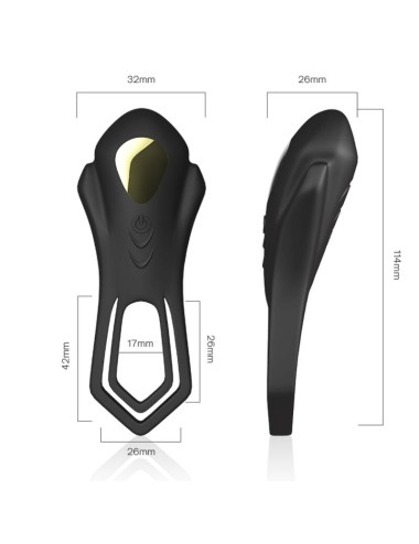 ARMONY - ROADSTER VIBRATOR DOPPELRING-FERNBEDIENUNG SCHWARZ