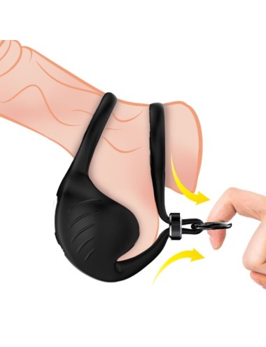 ARMONY - MANTA SCROTUM VIBRATOR RING SCHWARZ