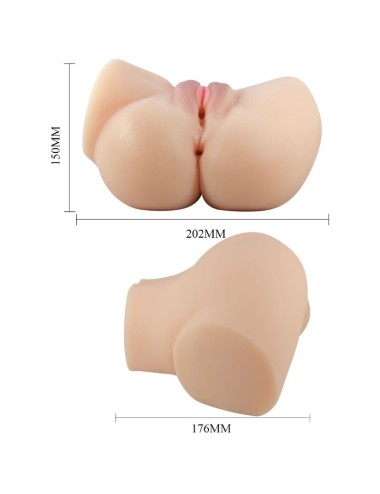CRAZY BULL - REALISTISCHER VAGINA- UND ANUS-VIBRATOR EMILIA
