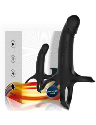 ARMONY - DILDO MIT RING & VIBRATOR SCHWARZ