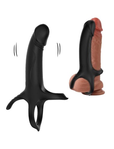ARMONY - DILDO MIT RING & VIBRATOR SCHWARZ