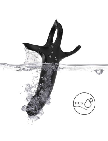 ARMONY - DILDO MIT RING & VIBRATOR SCHWARZ