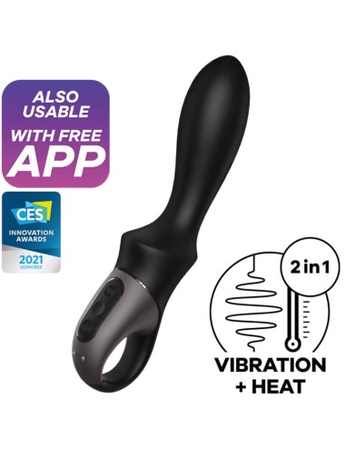 SATISFYER - HEAT CLIMAX ANAL VIBRATOR APP SCHWARZ