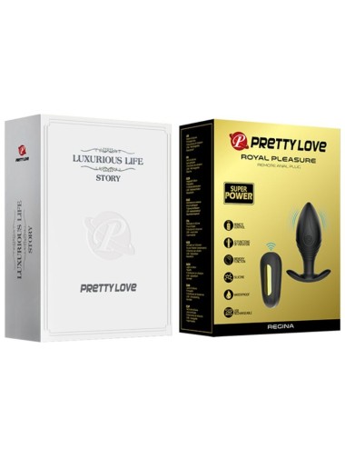 PRETTY LOVE - REGINA ANAL PLUG WIEDERAUFLADBARER VIBRATOR SCHWARZ