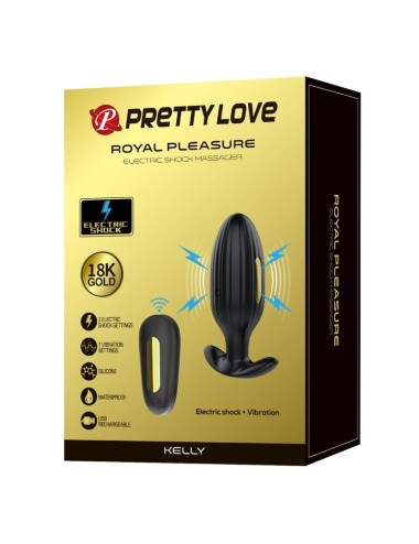 PRETTY LOVE - KELLY PLUG ANAL WIEDERAUFLADBARER VIBRATOR SCHWARZ