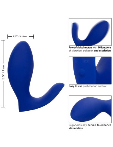 CALEXOTICS - ADMIRAL RIMMING PROSTATA-STIMULATOR & VIBRATOR BLAU