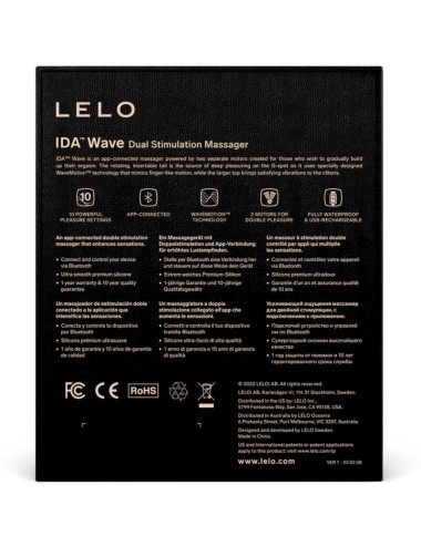 LELO - IDA WAVE COUPLES MASSAGER SCHWARZ