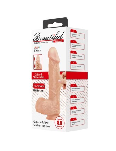 BAILE - SCHÖNE BEGEGNUNG BAHAMUT FLEXIBLER REALISTISCHER DILDO 21.8 CM NATÜRLICH