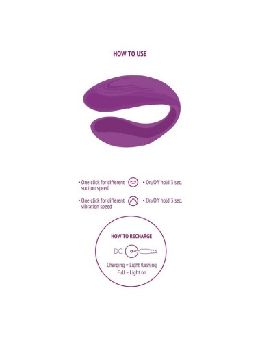 XOCOON - GEBUNDENER VIBRATOR FÜR LIEBESPAARE, LILA