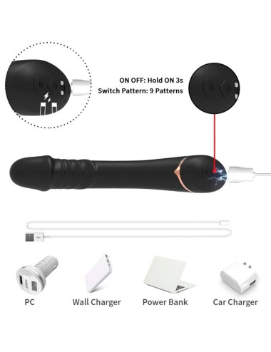 ARMONY - DILDO VIBRATOR SILIKON SCHWARZ