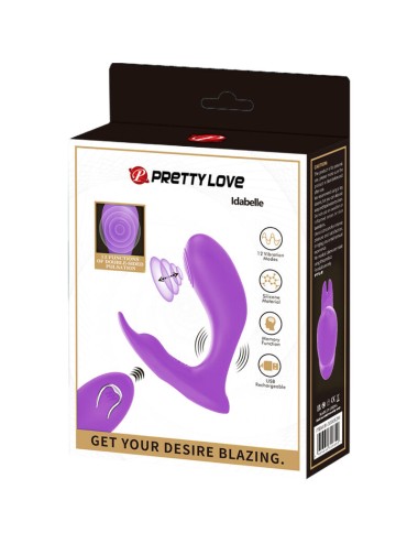 PRETTY LOVE - IDABELLE VIBRATION & PULSATION FERNBEDIENUNG VIOLETT
