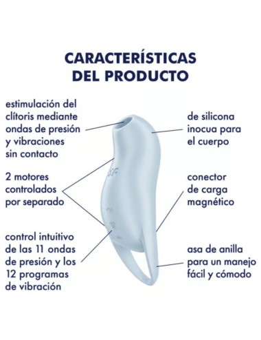 SATISFYER - POCKET PRO 1 KLITORIS-STIMULATOR HELLBLAU