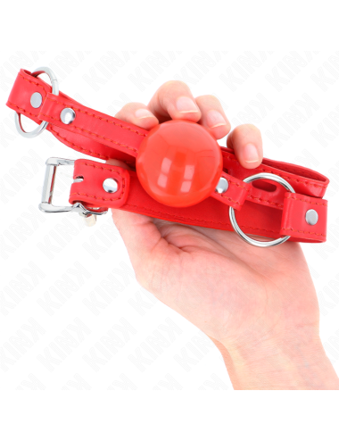 KINK - TPE-BALL 4 CM KNEBEL MIT ROJO-SCHLOSS 60 x 2 CM