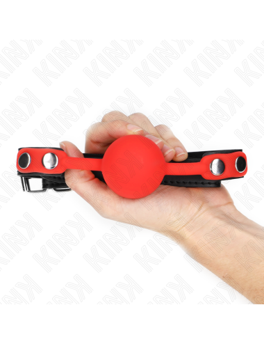 KINK - ROTER SILIKONBALL 4 CM KNEBEL 60 x 2 CM