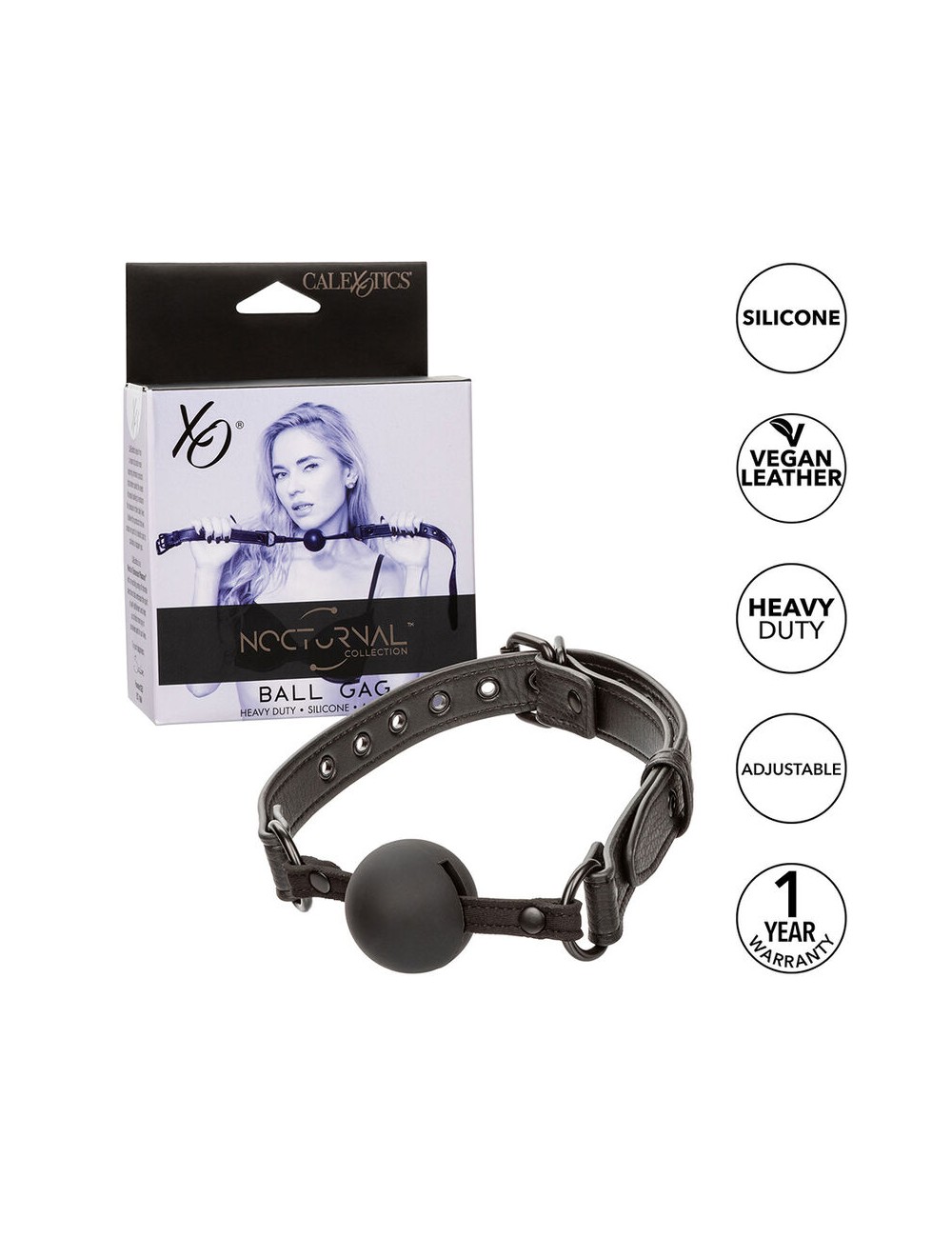 CALEXOTICS - NOCTURNAL BALL GAG SILIKON SCHWARZ CALEXOTICS - NOCTURNAL BALL GAG SILIKON SCHWARZ