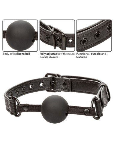 CALEXOTICS - NOCTURNAL BALL GAG SILIKON SCHWARZ