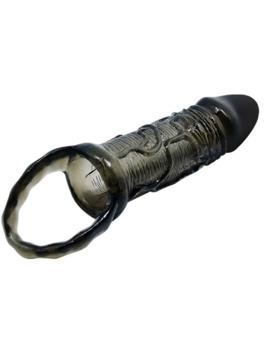 BAILE - PENIS EXTENDER COVER MIT GURT FÜR HODEN SCHWARZ 13.5 CM