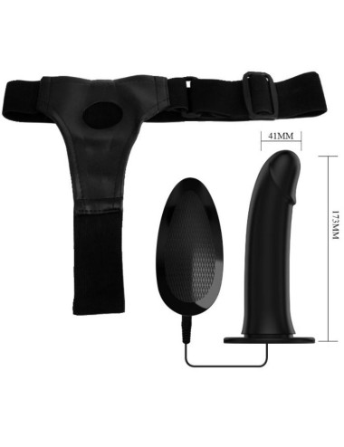 PRETTY LOVE - VITO STRAP-ON MIT HOHLDILDO UND VIBRATION 17.3 CM