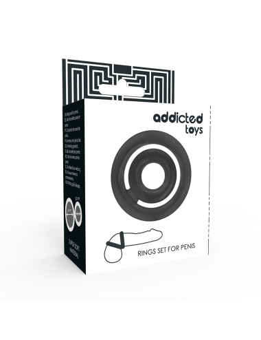 ADDICTED TOYS - POTENZ-C-RING PENIS SCHWARZ