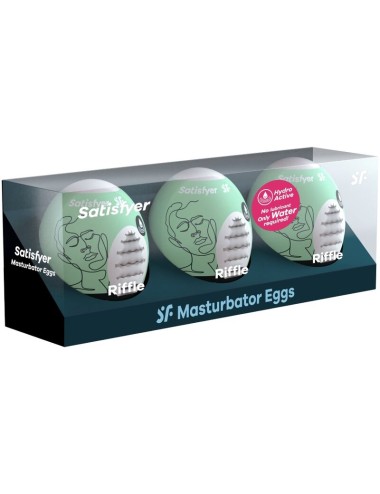SATISFYER - 3 MASTURBATOR EIER RIFFLE