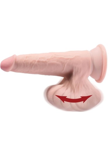 KING COCK - PLUS 3D DILDO SWINGING BALLS 15.2 CM HELLE HAUT