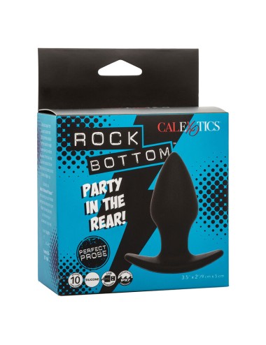 CALEXOTICS - ROCK BOTTOM PLUG ANAL PARFAIT 10 VIBRATIONS SILICONE NOIR