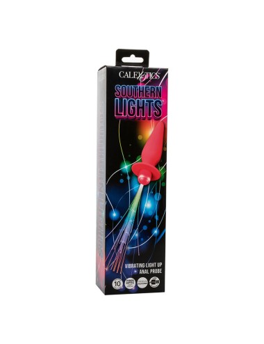 CALEXOTICS - SOUTHERN LIGHTS LIGHT UP PLUG ANAL 10 VIBRATIONS SILICONE ROSE