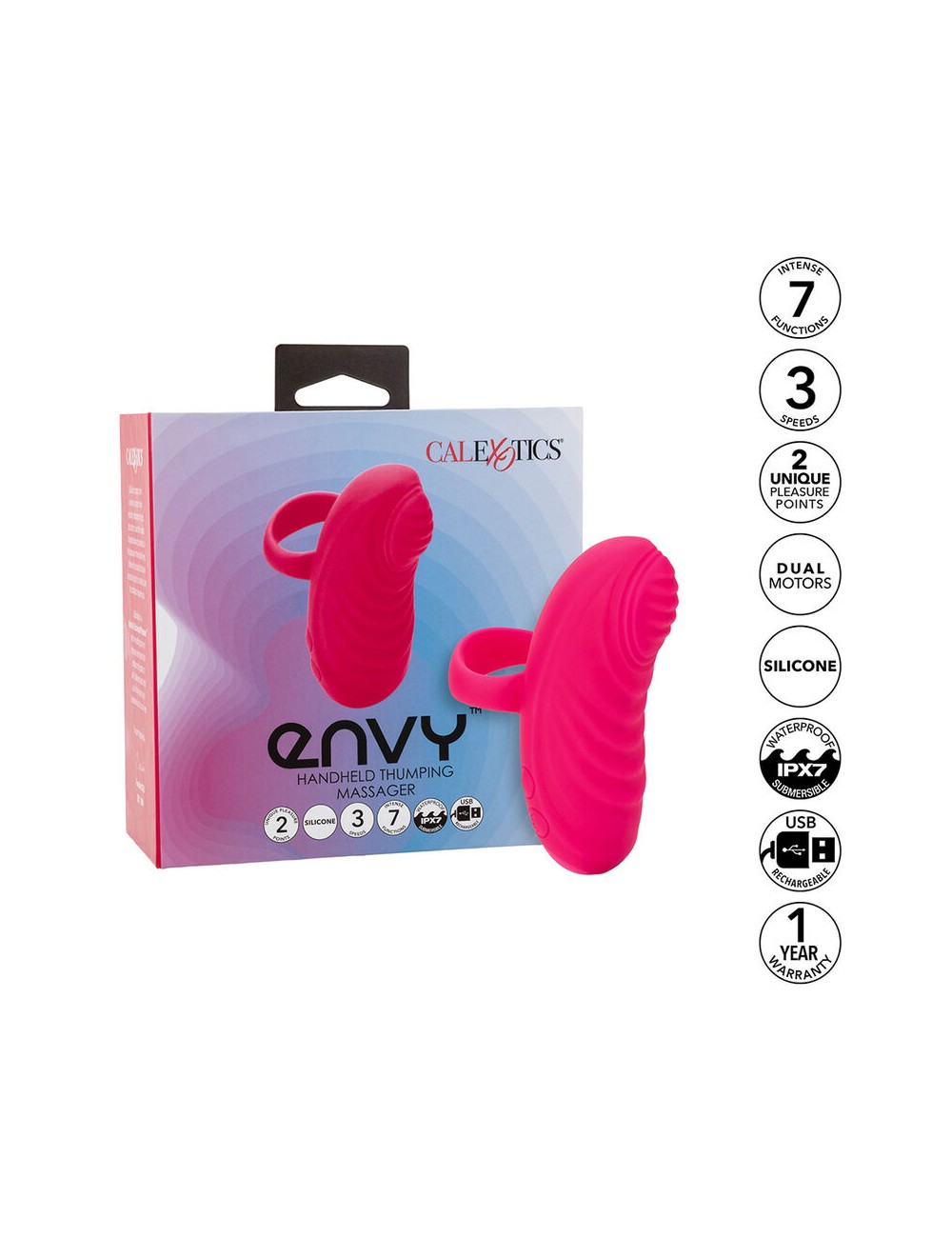 CALEXOTICS - ENVY MASSEUR À BILLE PORTABLE 7 VIBRATIONS ROSE CALEXOTICS - ENVY MASSEUR À BILLE PORTABLE 7 VIBRATIONS ROSE