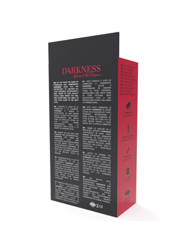 DARKNESS - COLLIER NOIR AVEC CHAÎNE