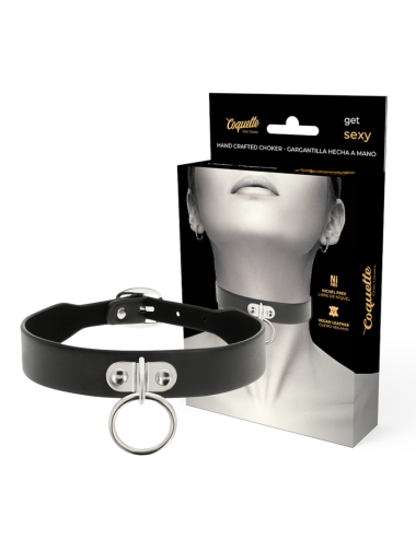 COQUETTE CHIC DESIRE - COLLIER EN CUIR VEGAN FEMME ACCESSOIRE FÉTICHE