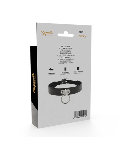 COQUETTE CHIC DESIRE - COLLIER EN CUIR VEGAN FEMME ACCESSOIRE FÉTICHE