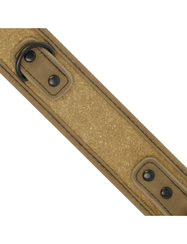 FETISH SUBMISSIVE ORIGEN - COLLIER DOUBLÉ EN NÉOPRÈNE AVEC CHAÎNE