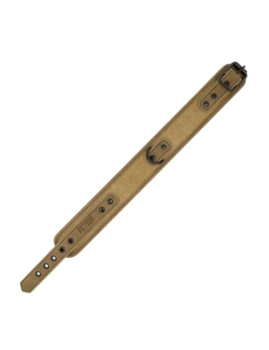 FETISH SUBMISSIVE ORIGEN - COLLIER DOUBLÉ EN NÉOPRÈNE AVEC CHAÎNE