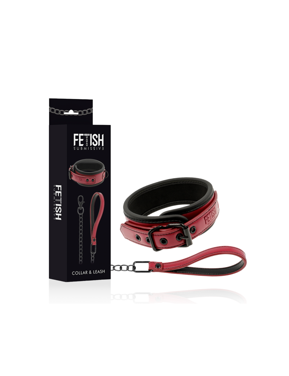 FETISH SUBMISSIVE DARK ROOM - COLLIER CHAÎNE DOUBLURE EN NÉOPRÈNE FETISH SUBMISSIVE DARK ROOM - COLLIER CHAÎNE DOUBLURE EN NÉOPRÈNE