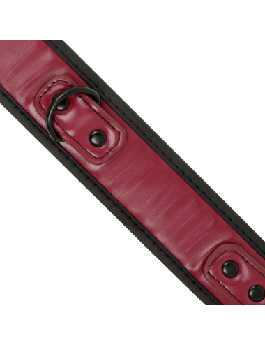 FETISH SUBMISSIVE DARK ROOM - COLLIER CHAÎNE DOUBLURE EN NÉOPRÈNE