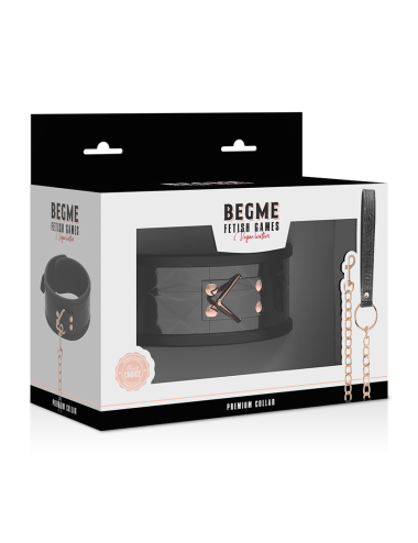 BEGME - BLACK EDITION PREMIUM COLLIER EN CUIR VEGAN