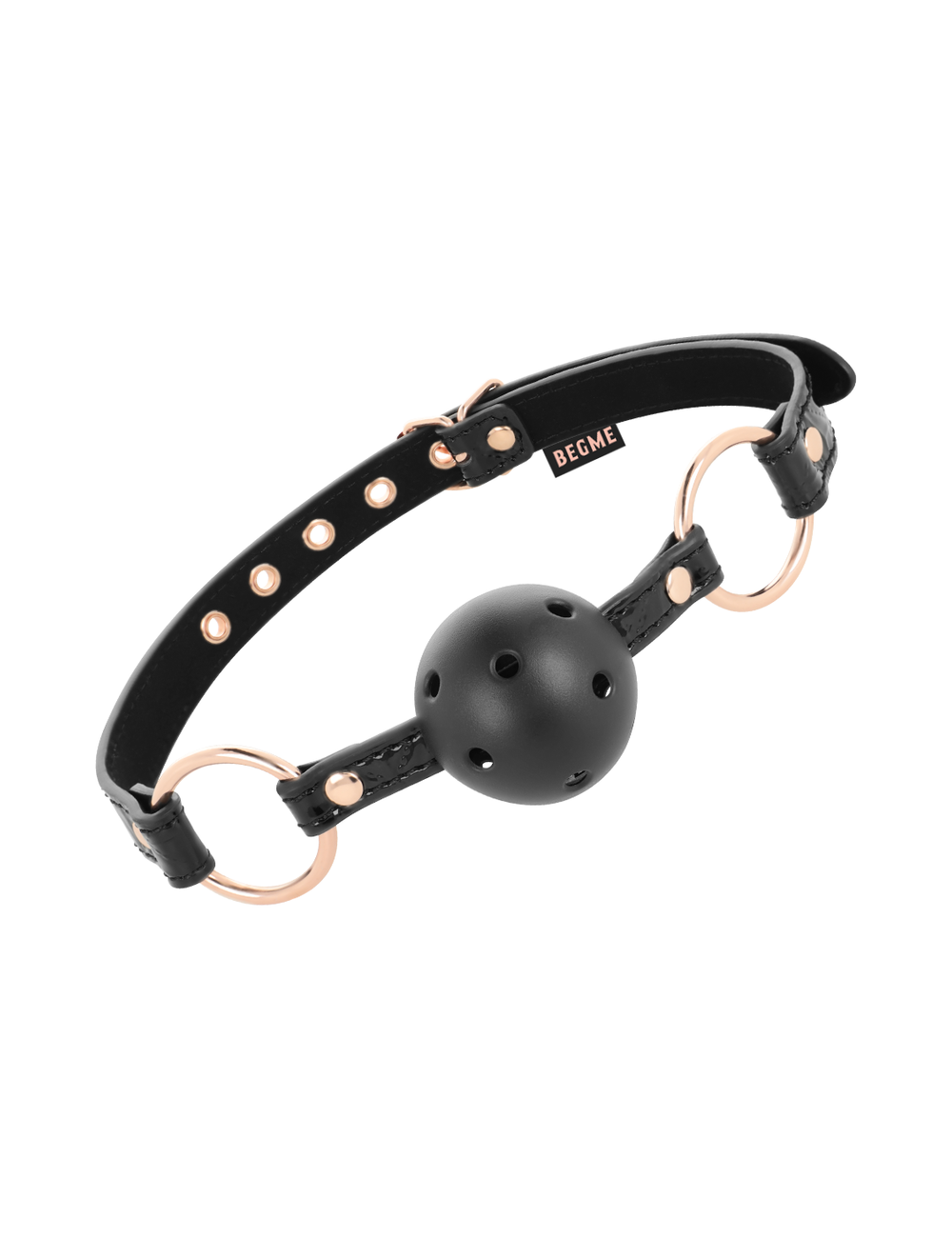 BEGME - BLACK EDITION BALL GAG CUIR VEGAN BEGME - BLACK EDITION BALL GAG CUIR VEGAN