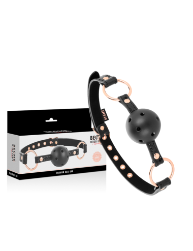 BEGME - BLACK EDITION BALL GAG CUIR VEGAN