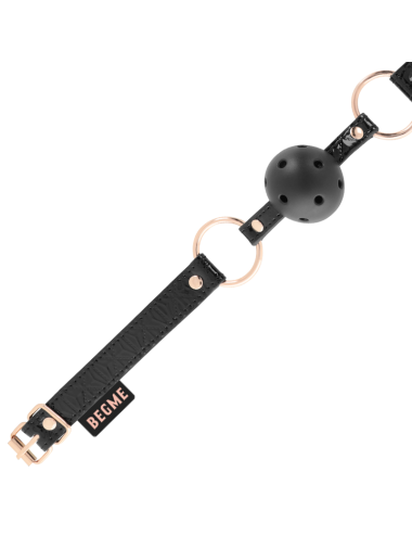 BEGME - BLACK EDITION BALL GAG CUIR VEGAN