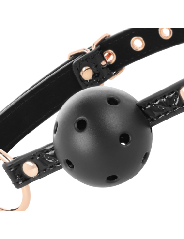 BEGME - BLACK EDITION BALL GAG CUIR VEGAN