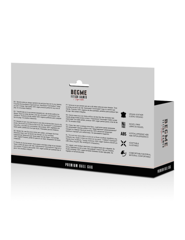 BEGME - BLACK EDITION BALL GAG CUIR VEGAN