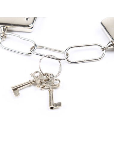 OHMAMA FETISH - POIGNETS EN MÉTAL FOURRÉS EN VELOURS