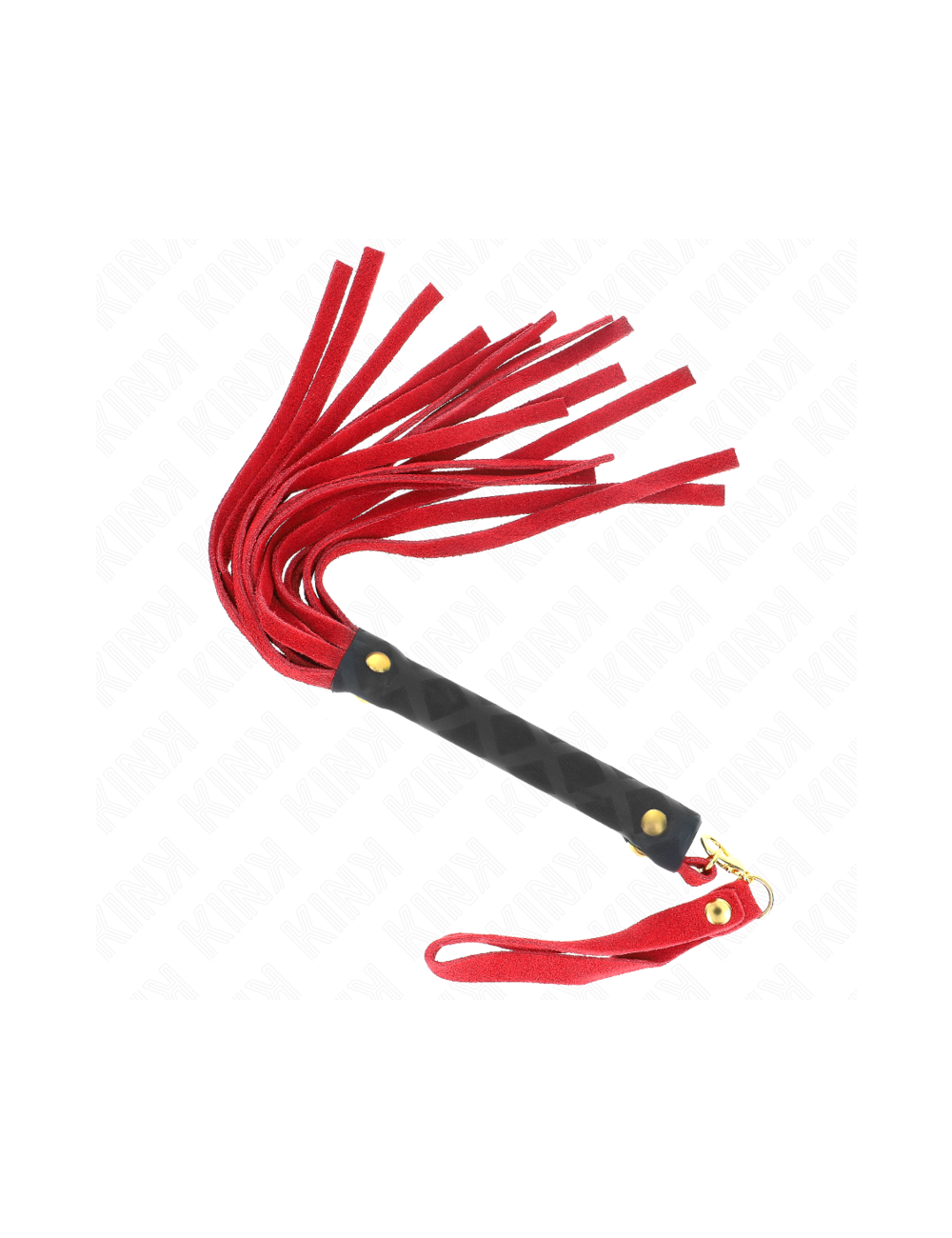 KINK - MINI FOUET DAIM ROUGE 30 CM
