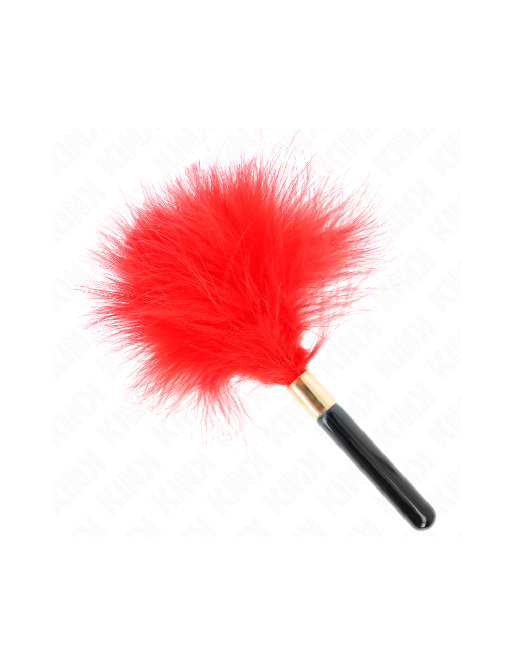 KINK - PLUMES CHACOULES EN MÉTAL ROUGE OR 18 CM