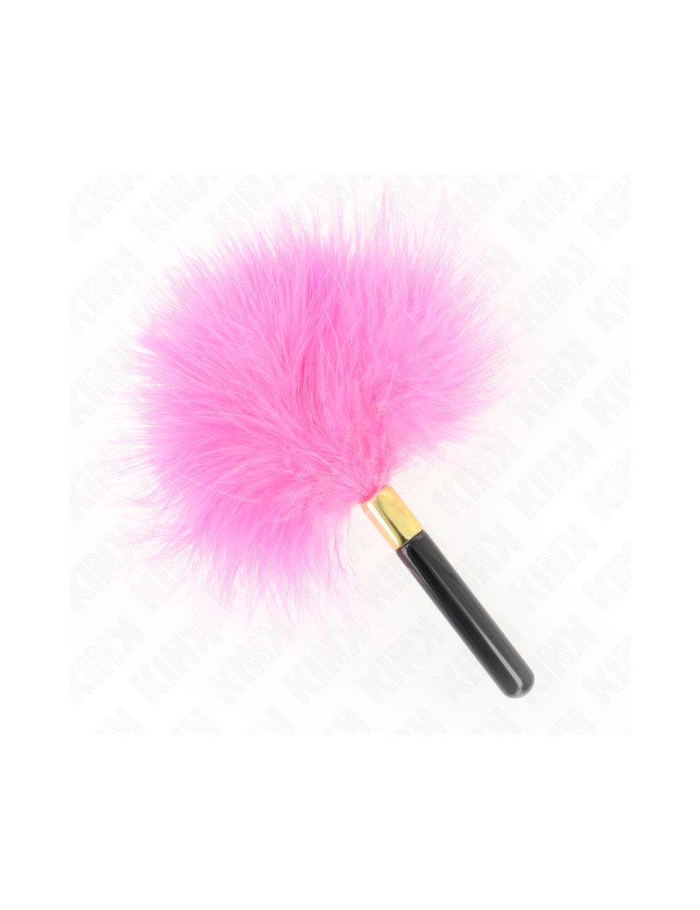 KINK - PLUMES TICKLE EN MÉTAL DORÉ FUCHSIA 18 CM